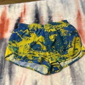 Nike “livestrong” Yellow and Blue shorts size small